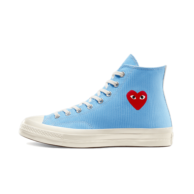 Comme des Garcons X Converse Chuck Taylor Hi 'Bright Blue'