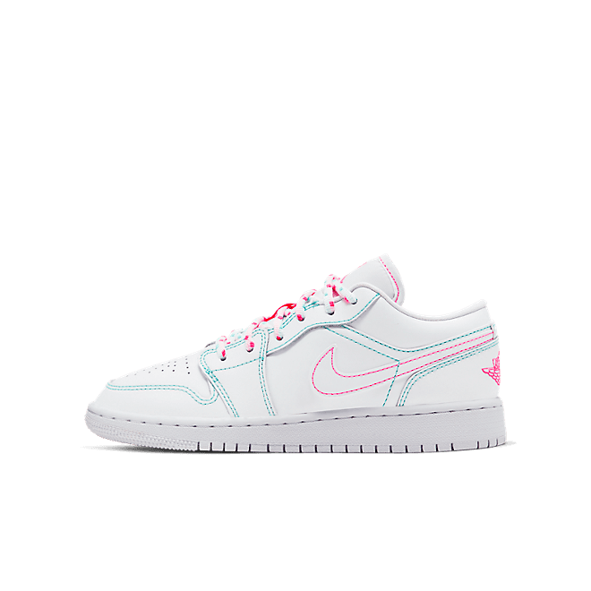 Jordan 1 Low White Green Pink (GS)