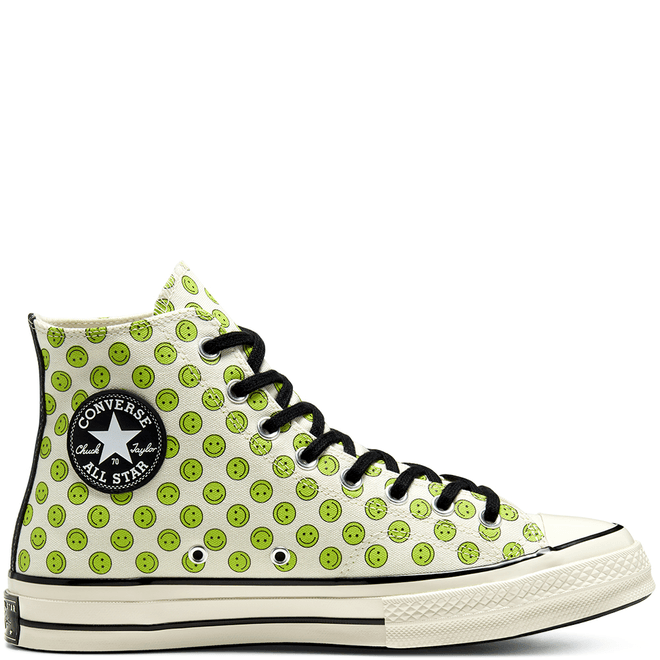 CHUCK 70 HI EGRET/LEMONGRASS/ZWART