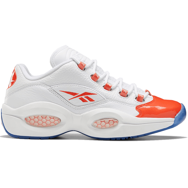 Reebok Question Low Patent Toe Orange