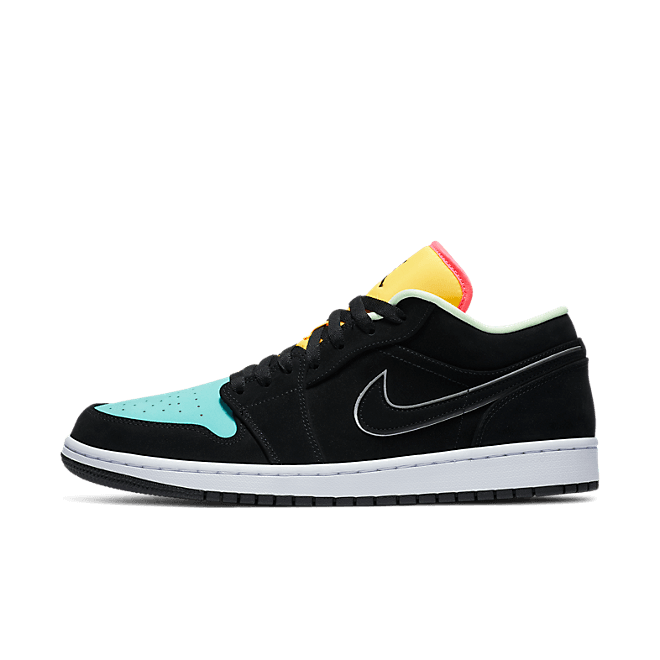 Jordan 1 Low Black Aurora Green Laser Orange