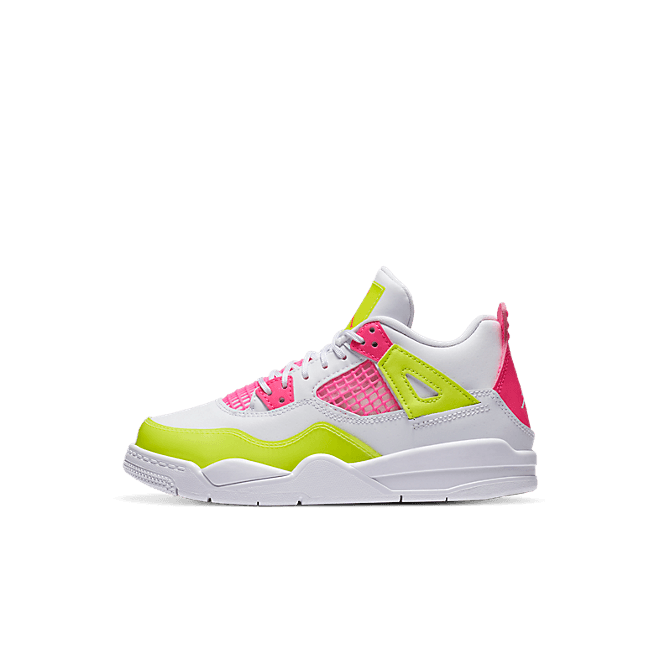 Jordan 4 Retro White Lemon Pink (PS)