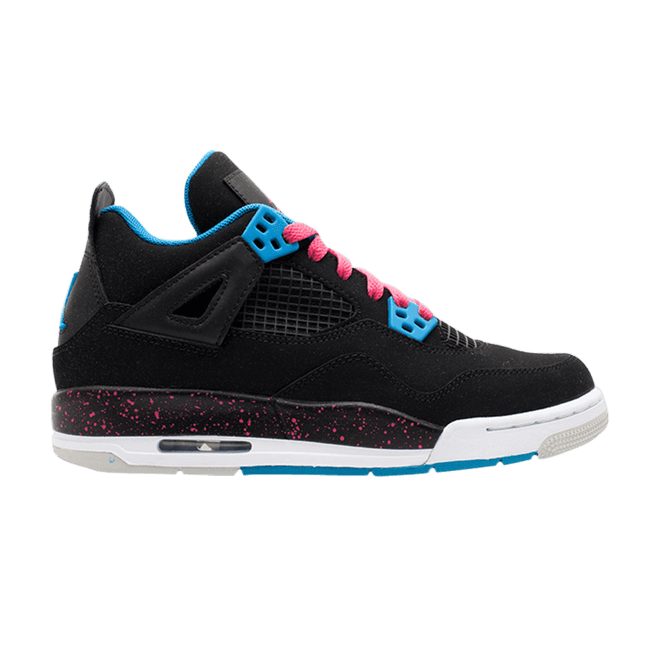 Jordan 4 Retro Black Vivid Pink Dynamic Blue (GS)