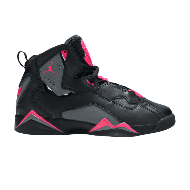 Jordan True Flight Black Dark Grey Deadly Pink (GS)