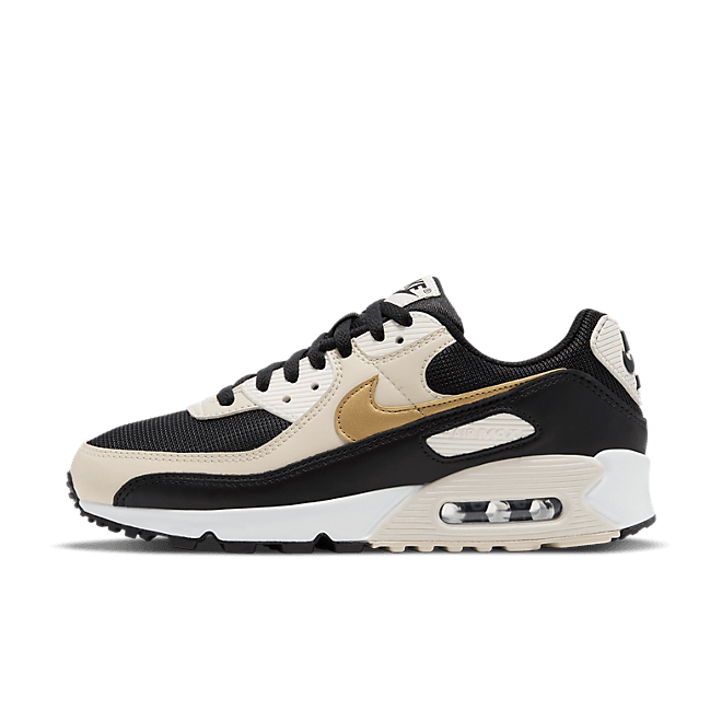 Nike Air Max 90 Black Metallic Gold Summit White