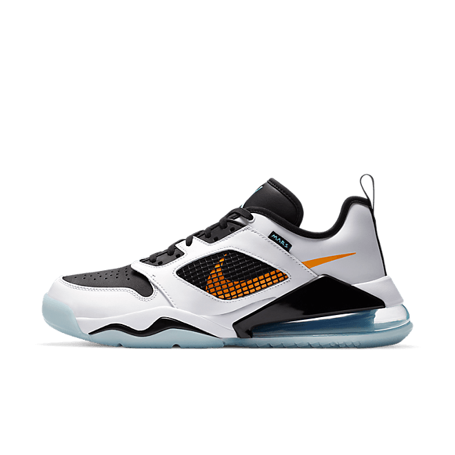 Jordan Mars 270 Low White Black Orange Aqua