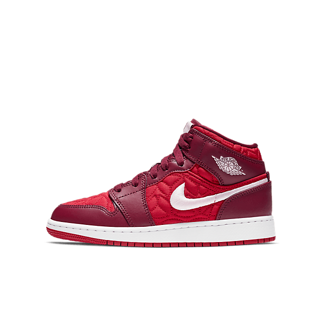 Jordan 1 Mid SE GS 'Red Quilt'