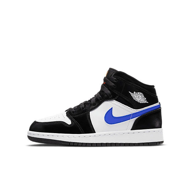 Jordan 1 Mid Black Racer Blue White (GS)