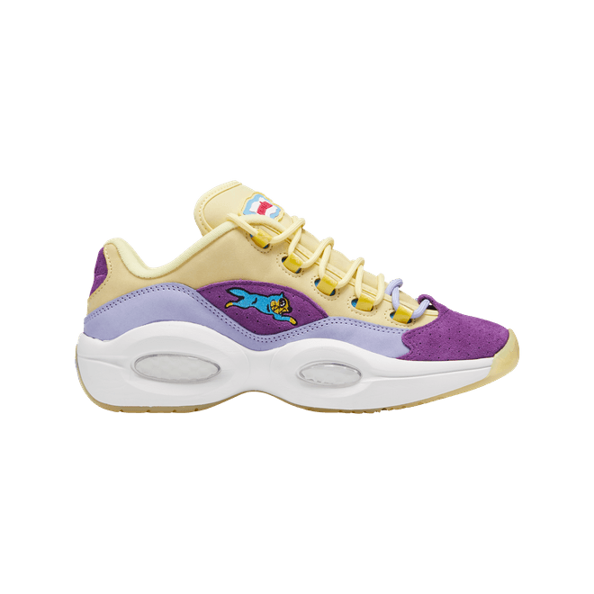 Reebok Question Low BBC Ice Cream Running Dog Yellow Purple