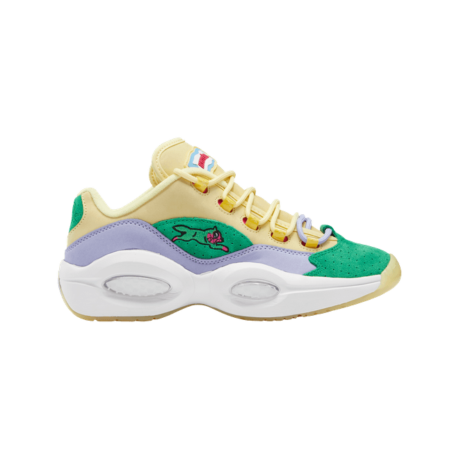 Reebok Question Low BBC Ice Cream Running Dog Yellow Green