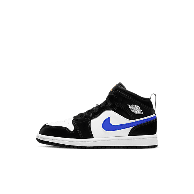 Jordan 1 Mid Black Racer Blue White (PS)