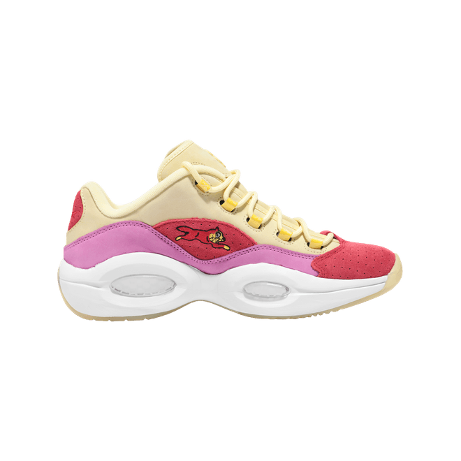 Reebok Question Low BBC Ice Cream Running Dog Yellow Red