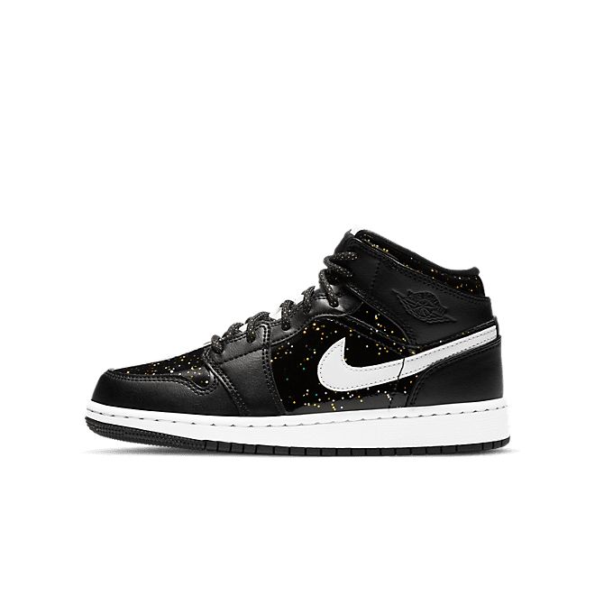 Jordan 1 Mid Black Speckle (GS)