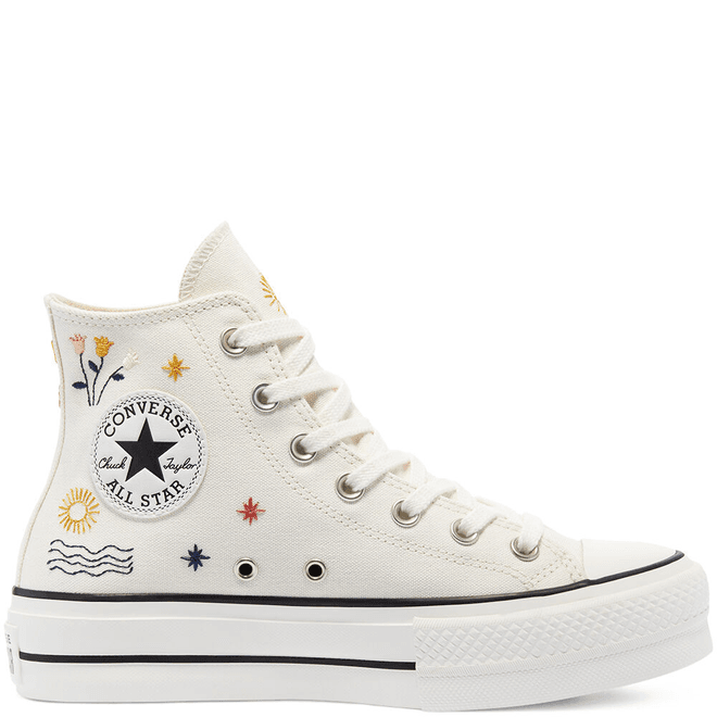 It's Okay To Wander Platform Chuck Taylor All Star High Top