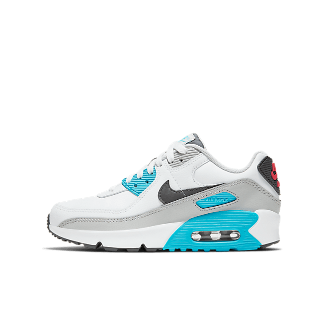 Nike Air Max 90 GS 'Chlorine Blue and Fusion Red'