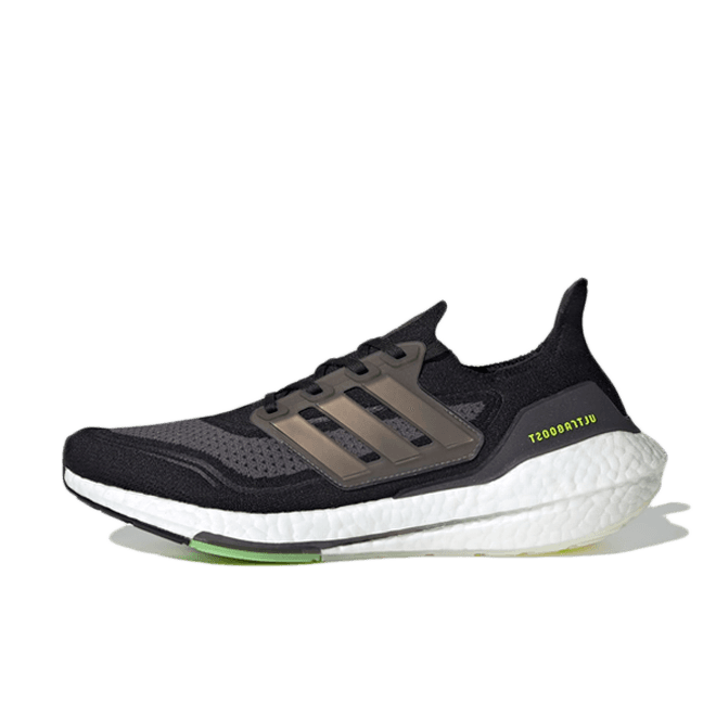 adidas Ultraboost 21 'Core Black/Solar Yellow'