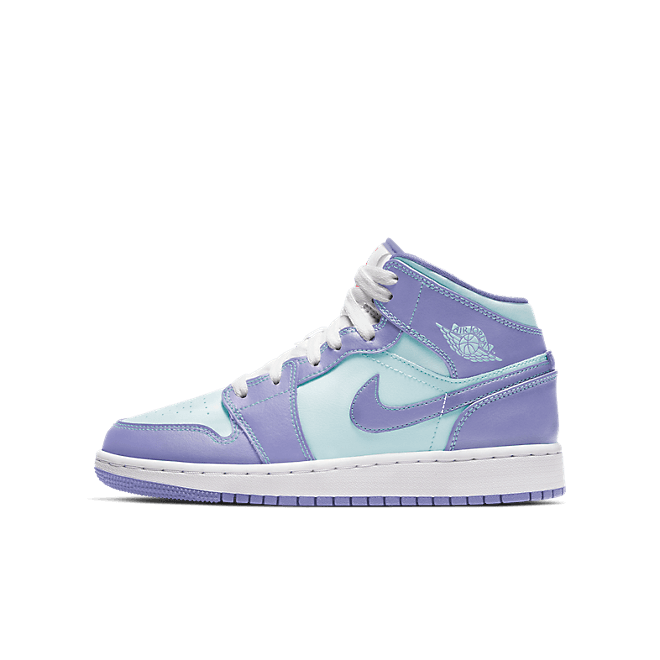 Air Jordan 1 GS Mid 'Purple Aqua'