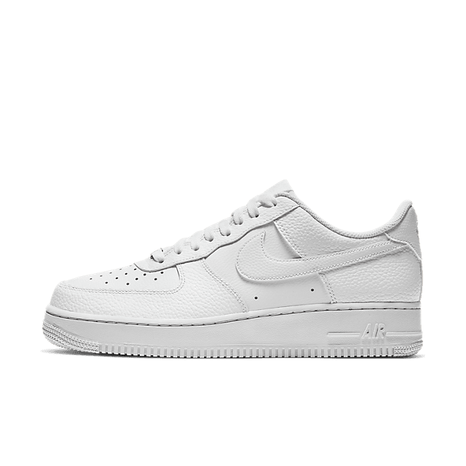 Nike Air Force 1 Low Triple White Tumbled Leather