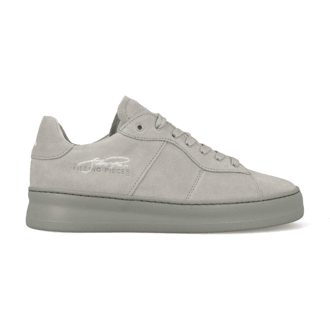 Filling Pieces Low Plain Court Suede Grijs