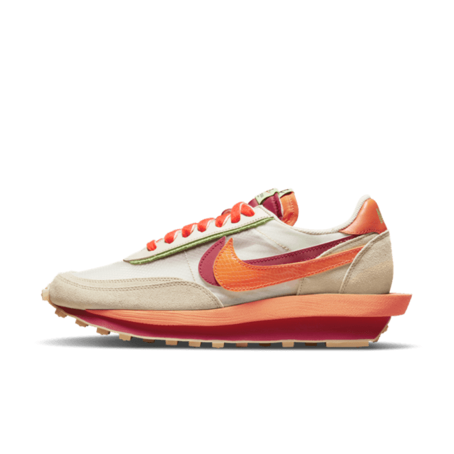 CLOT x Sacai x Nike LDWaffle 'Orange Blaze'