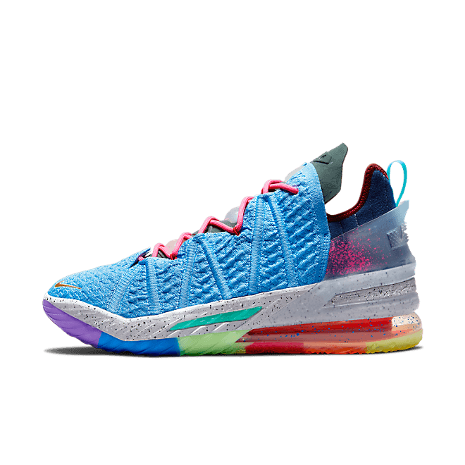 Nike LeBron 18 Light Blue Multicolor