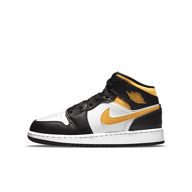 Jordan 1 Mid White Pollen Black (GS)