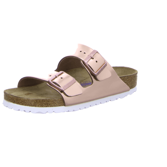 Birkenstock Arizona Womens Metallic Copper Sandals