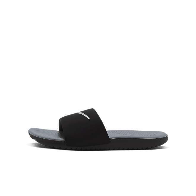 Nike Kawa Slide Black Metallic Silver (GS/PS)