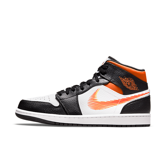 Air Jordan 1 Mid Zig-Zag 'Team Orange'