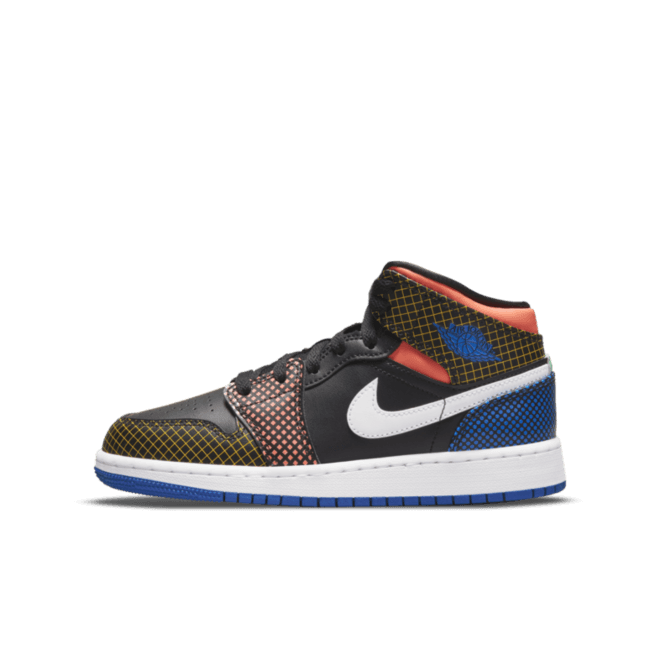 Air Jordan 1 Mid GS MMD 'Geometric Print'