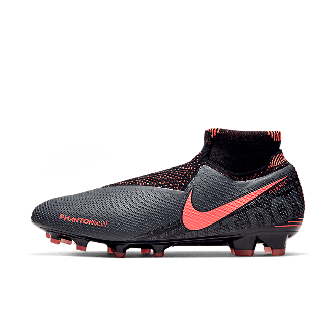 Nike Phantom VSN Elite DF FG Firm Ground Grey Bright Mango