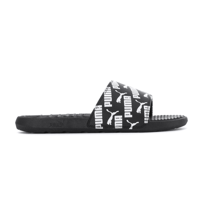 Puma Cool Cat Bold 2 Slide All Over Logo Black White