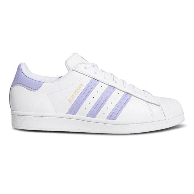 adidas Superstar White Light Purple