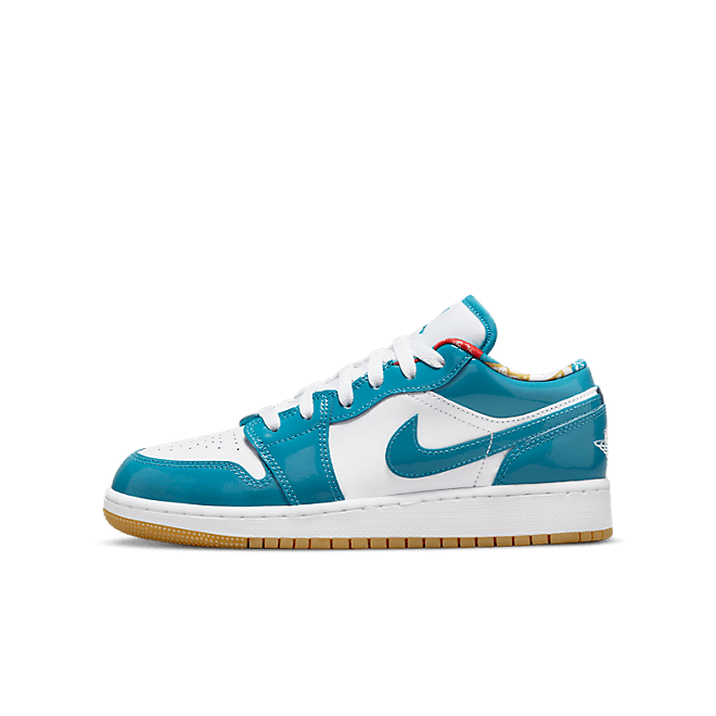 Air Jordan 1 Low SE GS 'Cyber Teal' - Barcelona Sweater