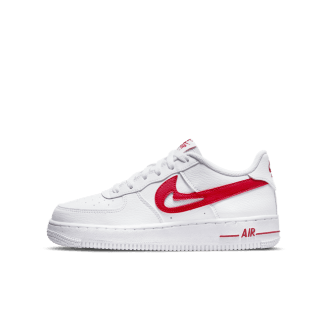 Nike Air Force 1 GS Cut-Out Swoosh 'Red'