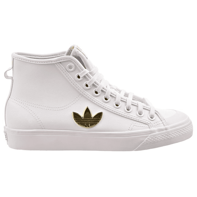 adidas Nizza Trefoil Hi Cloud White Gold Metallic (W)