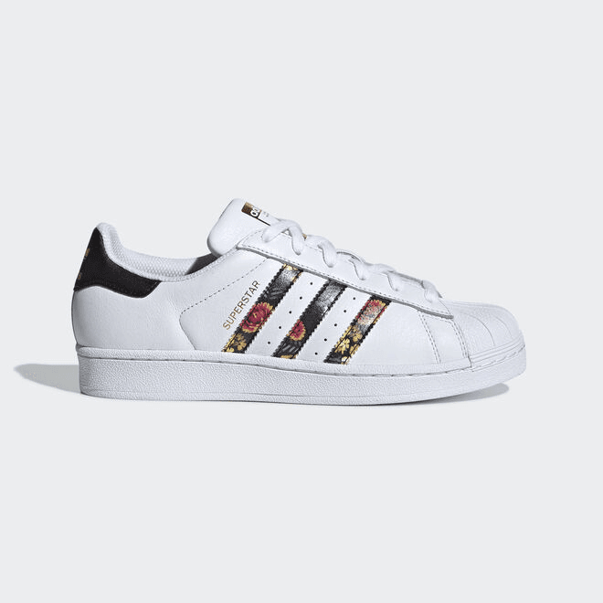 adidas Superstar White Black Foral Stripes (W)