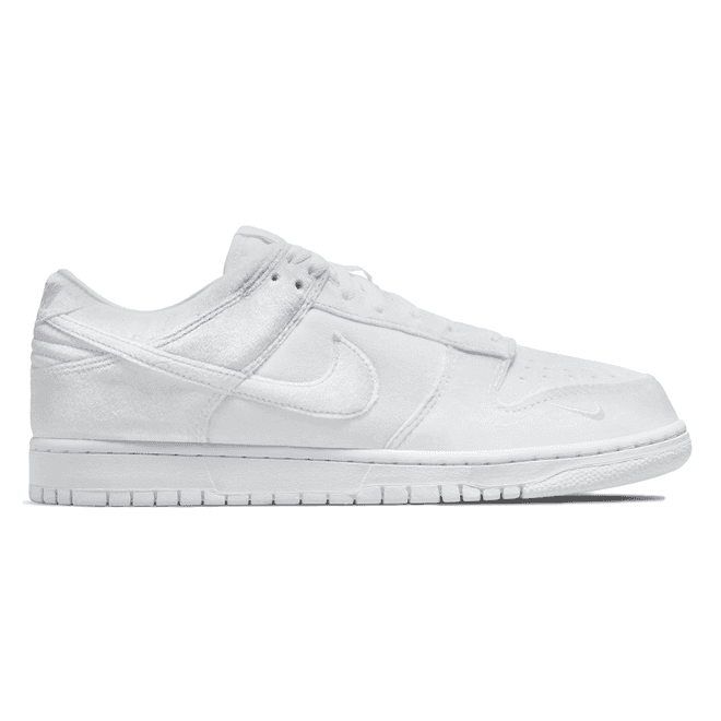 Nike Dunk Low Dover Street Market Triple White Velvet