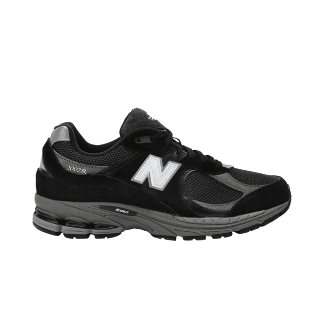 New Balance 2002R Black Dark Grey White