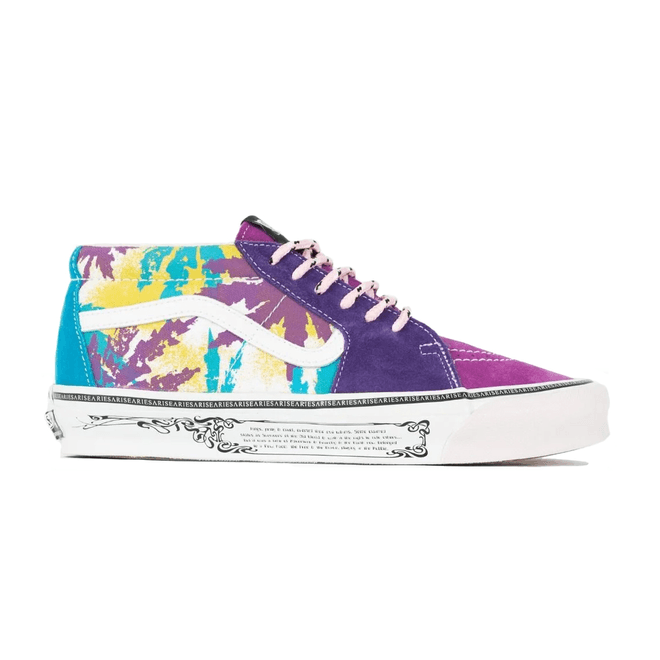 Vans Vault UA OG Sk8-Mid LX Aries Weed Leaf Purple Yellow