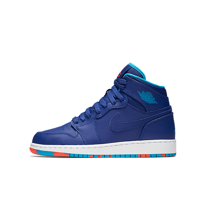 Kids Air Jordan 1 Retro High Deep Royal (GS) Big Kids Basketball 