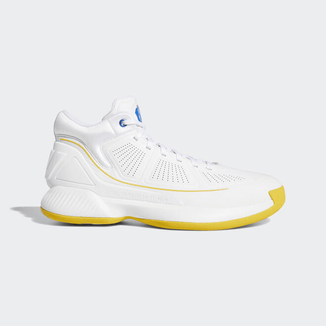 adidas D Rose 10 'Simeon' White/Bold Gold/Blue Basketball 