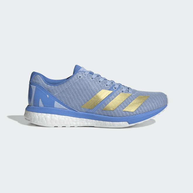 adidas Womens WMNS Adizero Boston 8 'Blue Gold' Blue/Gold Marathon Running 