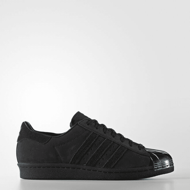 adidas Womens WMNS Superstar 80s Metal Toe 'Core Black' Core Black/Core Black/Running White 