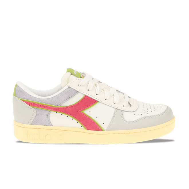 Diadora Magic Basket Low Roze/Groen Dames