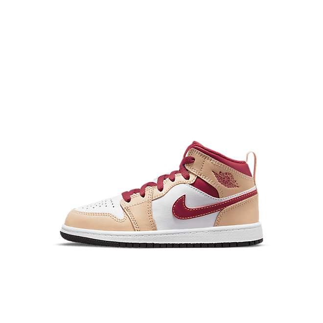 Jordan 1 Mid Beige Red (PS)