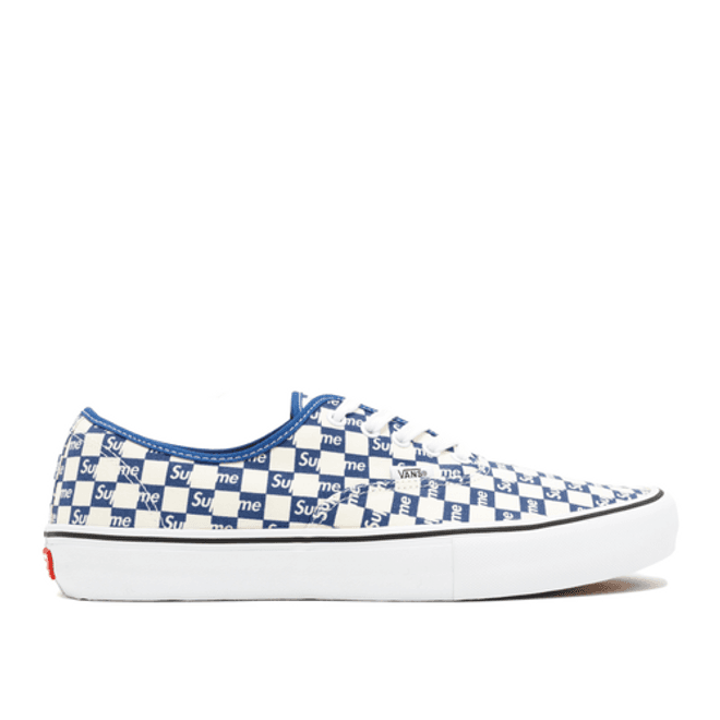 Vans Authentic Pro "Supreme - Checkers - Blue"