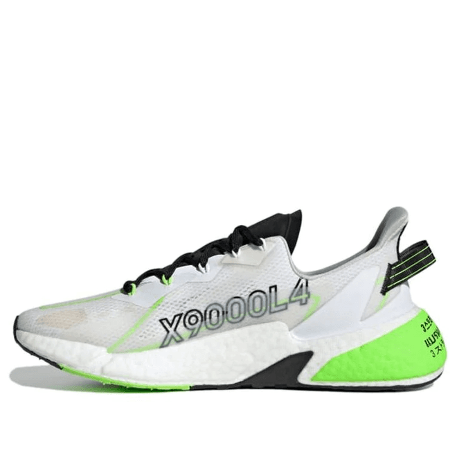 adidas X9000l4 Heat.Rdy White/Black/Green Marathon Running 