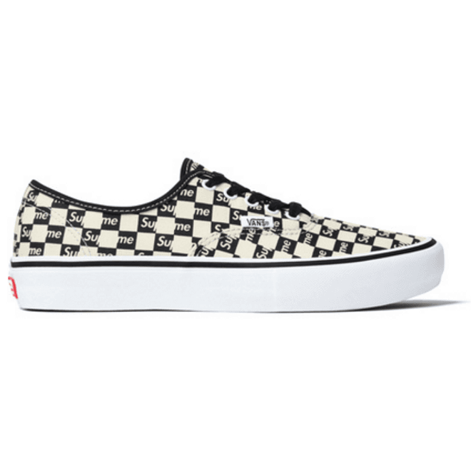 Vans Authentic Supreme Black Checker Logo