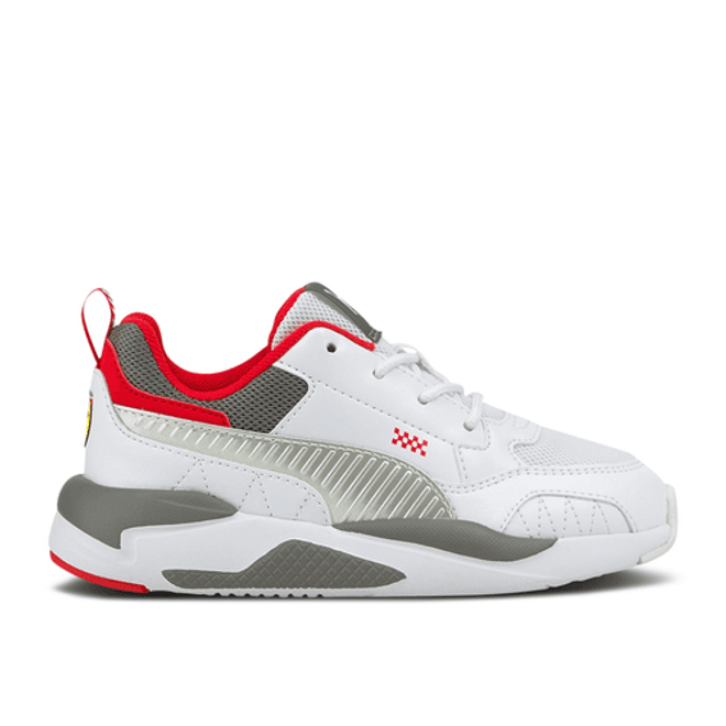 Kids Puma X-Ray 2 AC PS White Grey Red Athletic 